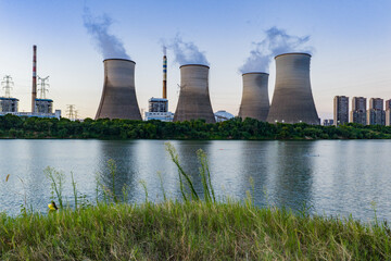 Cooling tower of a thermal power plant