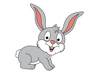 Cute Rabbit Animal Cartoon 