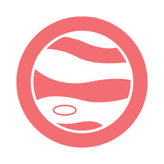  Orange Planet Vector icon which can easily modify or edit