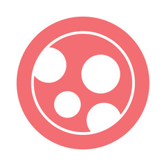 Crater Moon Vector icon which can easily modify or edit