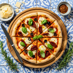 Delicious Homemade Pizza with Fresh Ingredients