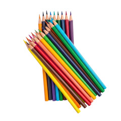 Fototapeta premium A collection of colorful pencils arranged neatly.