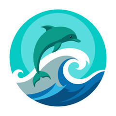 Sea Wave Animal Icon