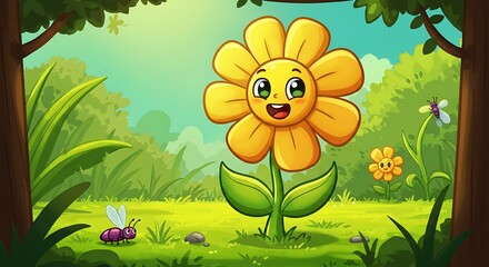 Forest Bloom's Gentle Greeting