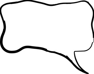 Callout thought bubble. Message box transparent frame for text. Text box for chat