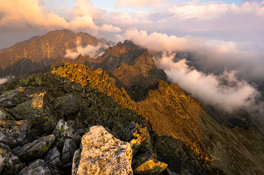 Gerlachovsky Stit, the highest peak in the High Tatras, in Slovakia, and in the Carpathian Mountains.