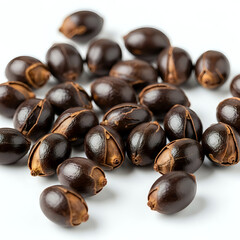 Roasted Coffee Beans Isolated on White