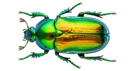 Isolated Jewel Beetle
