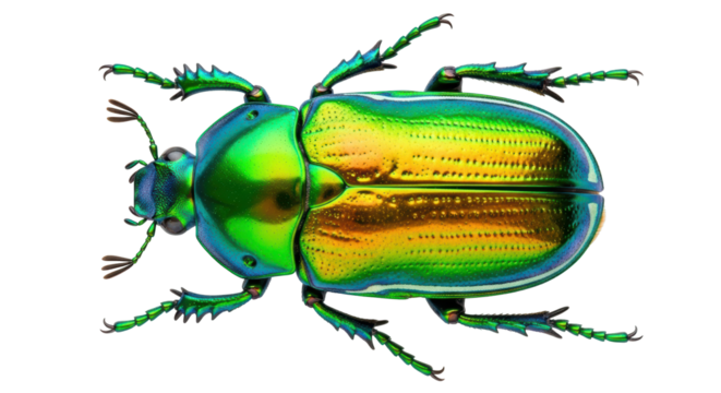 Isolated Jewel Beetle