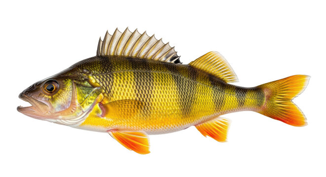 Isolated Yellow Perch Fish