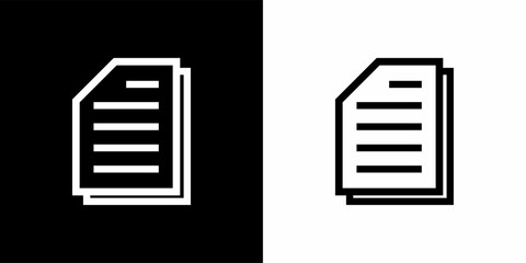 Clean Minimal File Symbol in Contrast Colors