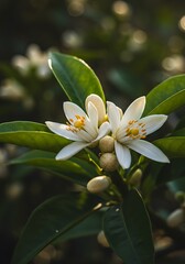 Obraz premium Golden Hour Blossoms