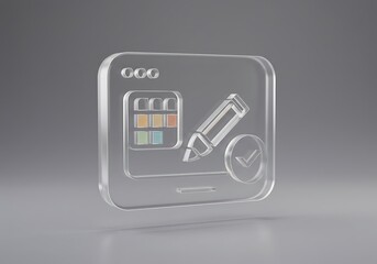 硝子上の予定表