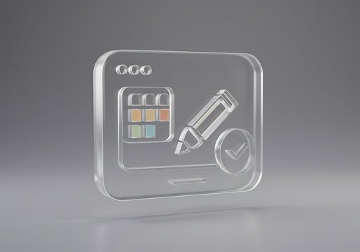 硝子上の予定表