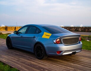 Obraz premium car on the road