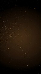 Golden Particles Floating Dark Background