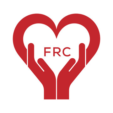 FRC Heart Care Logo &ndash; Charity, Healthcare and Community Support Icon. FRC Letter Logo.
