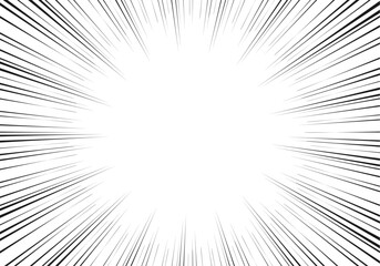 集中線　放射線　背景　漫画背景