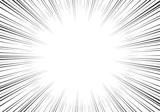 集中線　放射線　背景　漫画背景