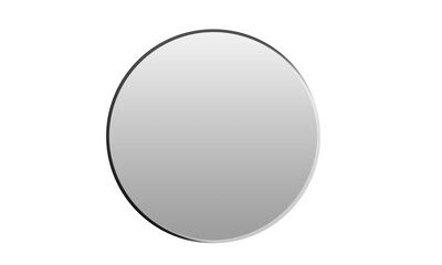 Gray Beveled Circle 3D Effect Design Element Transparent Background