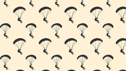 Paragliding vector pattern multi coloured