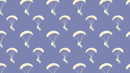Paragliding vector pattern multi coloured
