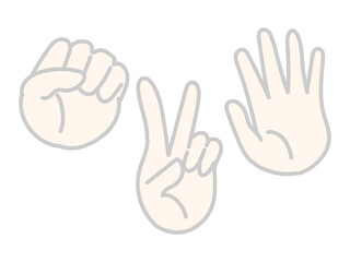 シンプルなグーチョキパー