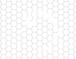 Naklejka premium Abstract Geometric Pattern of Interconnected Hexagons.