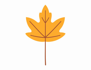 Vibrant Autumn Maple Leaf Illustration.