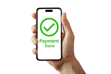 Payment done mobile icon