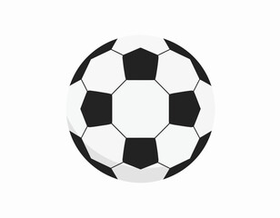 Fototapeta premium Classic Soccer Ball Icon with Hexagonal Panels.