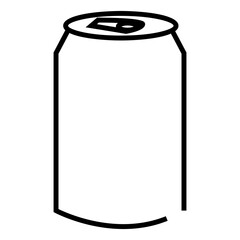 bottle of soda outline icon vector
