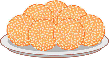 A plate of onde-onde