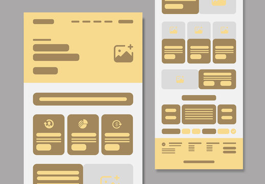 Clean Minimalist Landing Page Wireframe Template