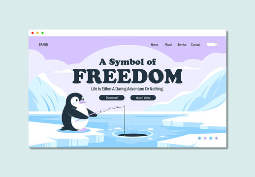 Hero Section Design For Adventure Travel Website