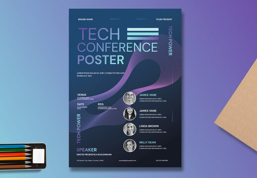 Tech Conference Poster Template