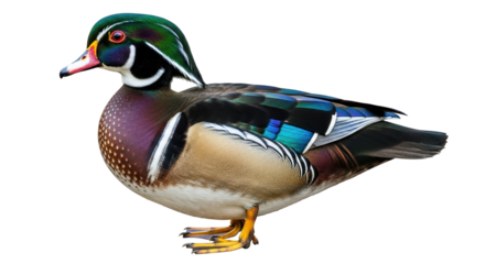 Isolated Wood Duck