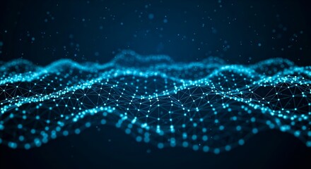 Digital Network Communication Waves