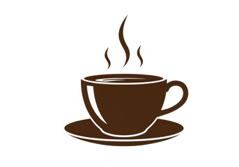 Obraz premium Hot coffee cup isolated on transparent background