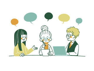 話し合いをしている人々