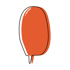 Popup bubble chat, speech bubble, vector shape