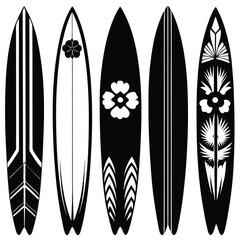 Surfboard Designs: Five Unique Surfboard Illustrations