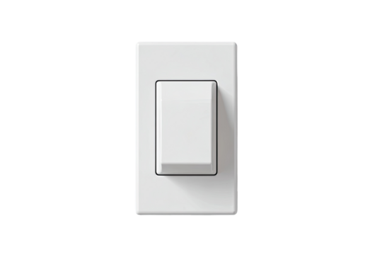 White rectangular wall switch (1)