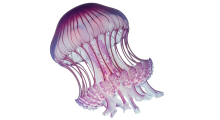 Isolated Jellyfish with Tentacles © Natalia
