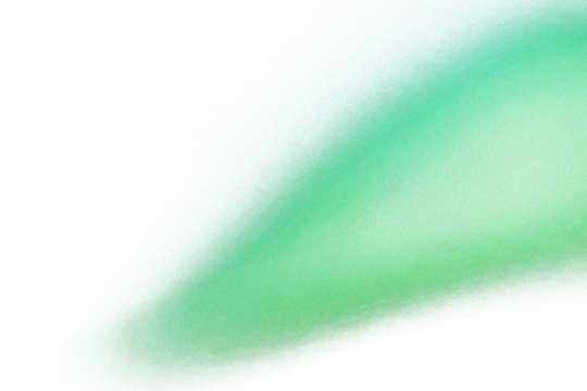 Abstract grainy gradient shape design element, green color blurry noise shape, overlay effect