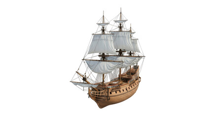 Isolated Pirate Ship