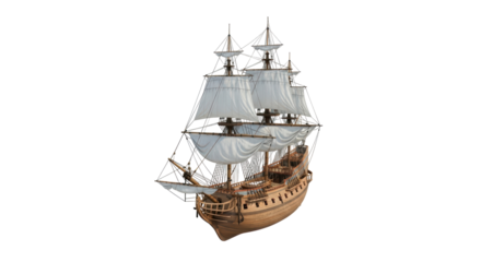 Isolated Pirate Ship