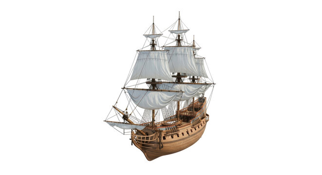 Isolated Pirate Ship