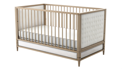baby bed isolated on transparent background 