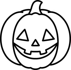 할로윈 호박 2 흑백